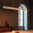 Lustră modernă maro, Dwayn, 28W, LED reglabil de la alb cald la alb rece