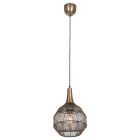 Lustră pentru masă de dining rustică bronz, Rins