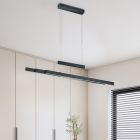 Lustră modernă neagră, Jessey, 42W, LED reglabil de la alb cald la alb rece, cu întrerupător tactil