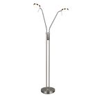 Lampadar modern nichel, Bilge, cu întrerupător tactil