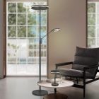 Lampă de citit modernă antracit, Marjon, 35W, LED cu nuanță de lumină reglabilă, cu întrerupător tactil