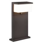 Stâlp iluminat cu senzor de mișcare modern antracit, Slimane, 13W, LED 3000K, IP54