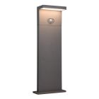 Stâlp iluminat solar modern antracit, Nesrin, 5W, LED white switch, IP65