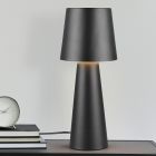 Lampă de masă modernă neagră, Lillyam, con întrerupător
