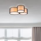 Lampă de tavan modernă antracit, Mirle
