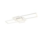 Lampă de tavan modernă albă, Retan, 60W, LED reglabil de la alb cald la alb rece, con telecomando