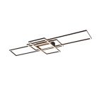 Lampă de tavan modernă antracit, Retan, 60W, LED reglabil de la alb cald la alb rece, con telecomando