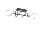 Plafonieră design crom, Sylvian, 41W, LED white switch, dimmabil în 3 trepte