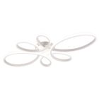 Plafonieră design albă, Vikash, 32W, LED 4000K, dimmabil în 3 trepte