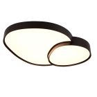 Plafonieră neagră din metal, Merwin, 51W, LED reglabil de la alb cald la alb rece