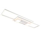 Lampă de tavan design albă, Sohaib, 37W, LED reglabil de la alb cald la alb rece, dimmabil în 3 trepte