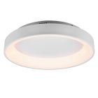 Lampă de tavan modernă albă, Jered, 48W, LED reglabil de la alb cald la alb rece, con telecomando