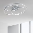 Lampă de tavan modernă nichel, Sabra, 50W, LED 3000K
