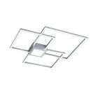 Lampă de tavan modernă nichel, Kimoni, 38W, LED 3000K