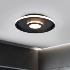 Plafonieră baie modernă neagră, Kayla, 35W, LED 3000K, IP44