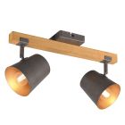 Spot LED de tavan vintage nichel, Keira