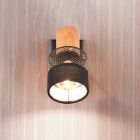Spot de perete retro negru, Solmaz