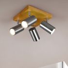 Spot LED de tavan modern nichel, Kaso