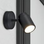Spot tavan baie modern negru, Nelis, IP44
