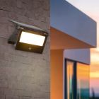 Aplică solară exterior modernă neagră, Mihriban, 10W, LED white switch, IP54
