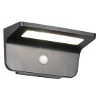 Aplică solară exterior modernă neagră, Mukaddes, 8W, LED 4000K, IP44
