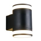 Aplică de perete up down modernă neagră, Neslihan, IP44