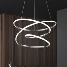 Lustră design crom, Marell, 36W, LED 4000K, dimmabil în 3 trepte