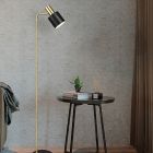Lampadar negru din metal, Zoja, con întrerupător