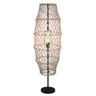 Lampadar rustic maro, Liduina, con întrerupător