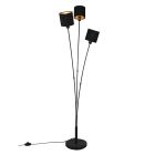 Lampadar modern negru, Koge, con întrerupător