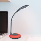 Lampă de birou modernă antracit, Zetan, 3W, LED RGBW, cu întrerupător tactil