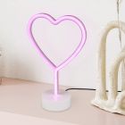 Lampă de masă copii roz din plastic, Sorian, 1W, LED 3000K