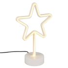 Lampă de masă copii albă din plastic, Sario, 1W, LED 3000K