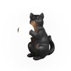 Lampă de masă modernă neagră, Gatto, con întrerupător