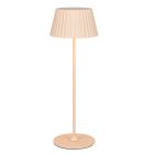 Lampă de masă exterior reîncărcabilă modernă maro, Reshma, 1,5W, LED 3000K, IP44, cu întrerupător tactil