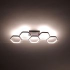 Lampă de tavan modernă antracit, Shaka, 24W, LED 3000K