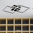 Lampă de tavan modernă neagră, Semira, 25W, LED 3000K