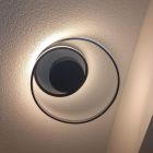 Lampă de tavan modernă taupe, Sassandra, 22W, LED 3000K, dimmabil în 3 trepte