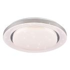 Lampă de tavan modernă albă, Alpha, 22,5W, LED reglabil de la alb cald la alb rece, con telecomando