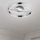 Lampă de tavan design crom, Resy, 37W, LED 4000K, dimmabil în 3 trepte