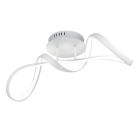 Plafonieră design albă, Renso, 28W, LED 4000K, dimmabil în 3 trepte