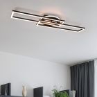 Lampă de tavan modernă neagră, Jadon, 30W, LED reglabil de la alb cald la alb rece