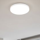 Lampă de tavan albă din plastic, Sharde, 18W, LED 4000K, IP44