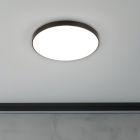 Lampă de tavan neagră din plastic, Sharde, 18W, LED 4000K, IP44