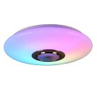 Lampă de tavan modernă albă, Birgitta, 15,5W, LED RGBW, con telecomando