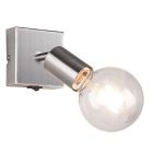 Spot de perete modern nichel, Odin, con întrerupător