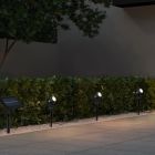 Spot solar de exterior cu țăruș negru din aluminiu, Mijke, 0,5W, LED 4000K, IP44