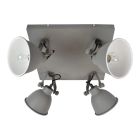 Spot LED de tavan gri industrial, Redon