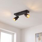 Spot LED de tavan negru din aluminiu, Eleno