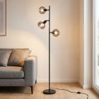 Lampadar gri modern, Avery, con întrerupător